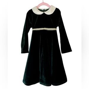 🖤 Sophie Rose Green Velvet Dress Size 5T 🖤